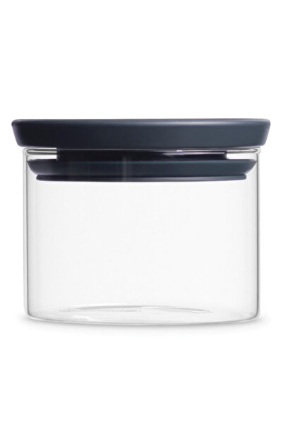 Brabantia Stackable Glass Jar 646876, 0.3 l, Tight closure, Dishwasher safe, ...