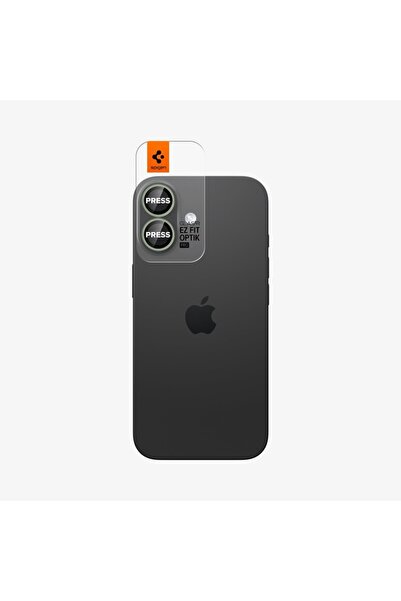 Spigen iPhone 17 / 16 Plus / 16 Camera Lens Glass Protector Easy Installation (2 Pieces) Green - Agl10128