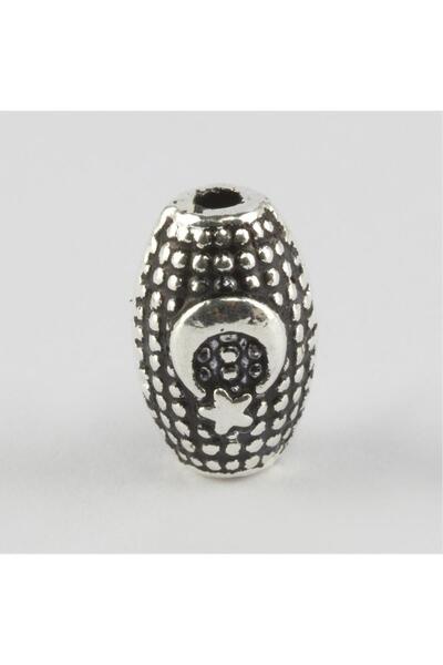 Marsilyan 8 mm Arpa Cut Metal Letter (Metal Prayer Beads Letter) Ilkel-Bjt940