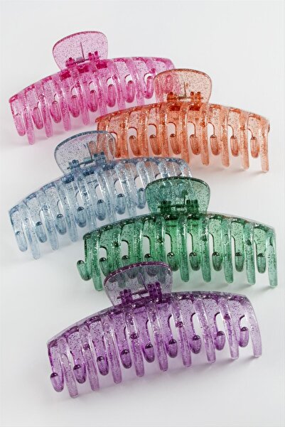 Okyanuss Accessories Cataramă simplă, argintie, transparentă, colorată, 11 cm