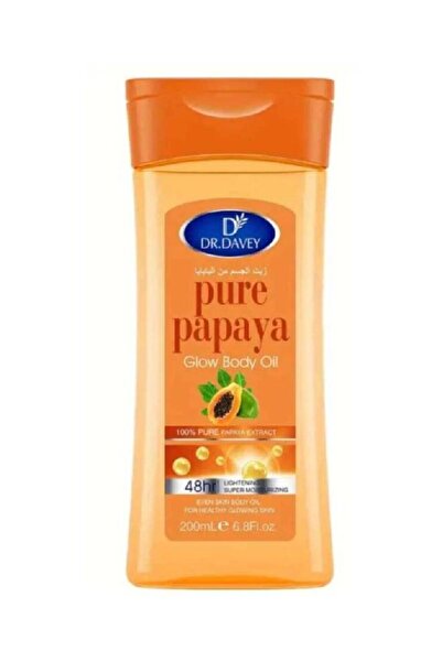 Dr. Davey دكتور ديفي زيت البابايا النقي المتوهج للجسم ترطيب ومنتعش للجسم بعد ...