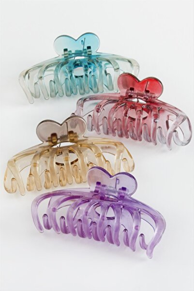 Okyanuss Accessories Cataramă plată, transparentă, colorată, de 8 cm, 1 bucată