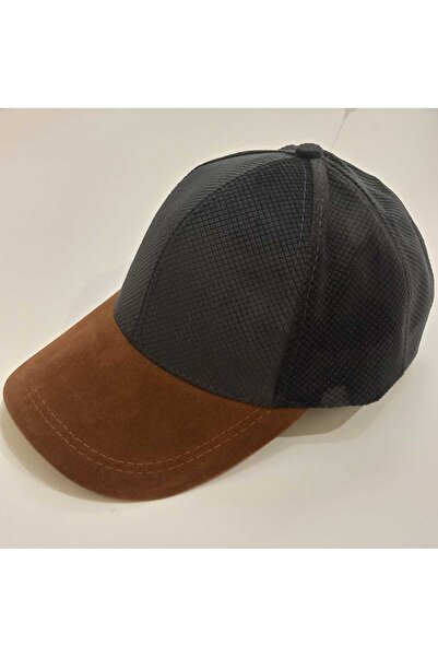 Monalisa Home قبعة رجالية أنيقة من المخمل باللون البني والرمادي الداكن