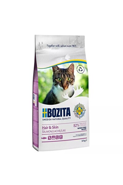 Bozita Hair Skin Tahılsız Somonlu Kedi Maması 10 KG