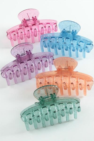 Ronanna Cataramă plată, transparentă, colorată, 8 cm