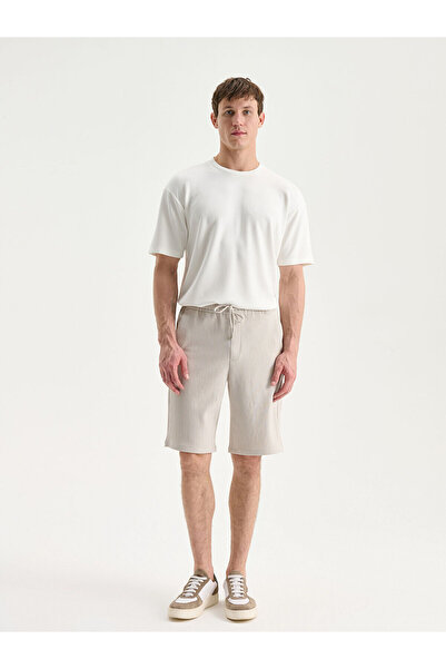 LC Waikiki Ανδρικό σορτς Standard Mold Linen Look