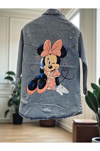 GLAMSI Jachetă cămașă din denim, stil oversize