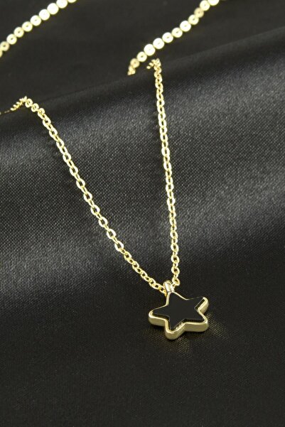 TakÇalıştır Star Polyester Necklace Zircon Stone Necklace Stylish Design
