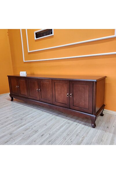 Evim Hizmet 200 Cm Lükens 6 Kapaklı Ceviz Tv Sehpası - Montaj Dahil - Adrese ...