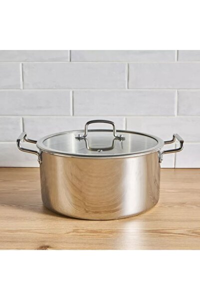 Generic Argent Stainless Steel Induction Base Casserole - 28 cm