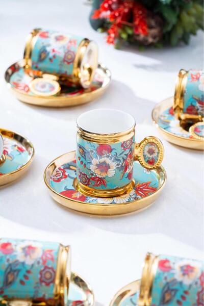 ACAR Oskar Blue 6-Piece Coffee Cup Set Shp-07189