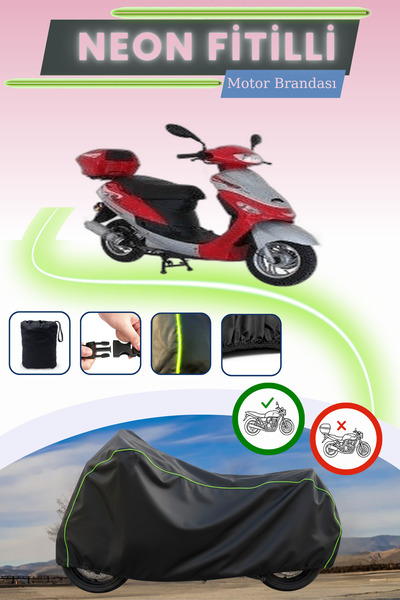 Cemku Cool Black Lock Compatible Neon Corded Mondial 50 Hc Compatible Motorcy...