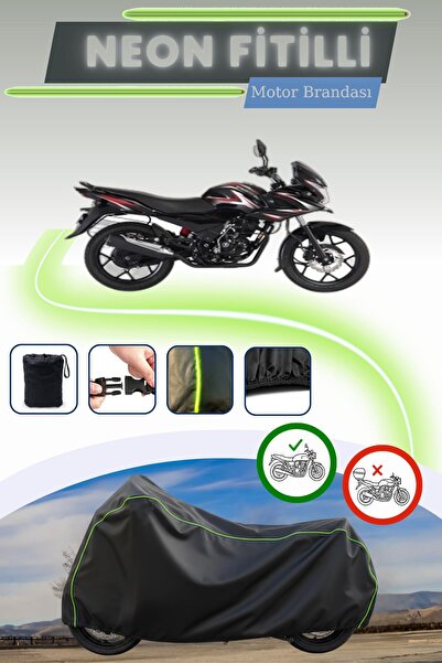 Cemku Cool غطاء محرك متوافق مع نيون فيتيل باجاج ديسكفر 150 إف باللون الأسود