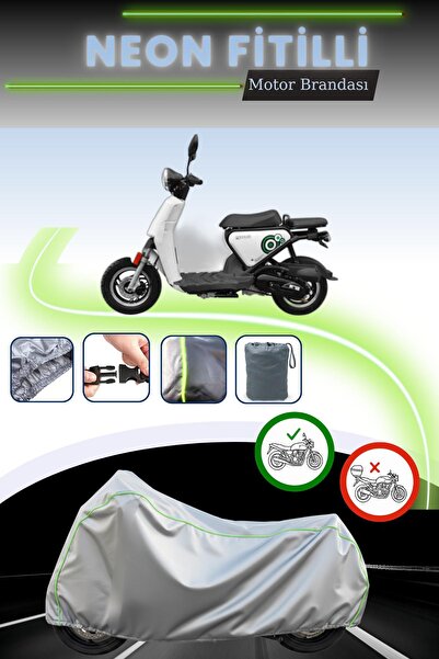 Cemku Cool Gray Neon Corded Fabric Rear Bag and Lock Mismatched Yuki Qm50Qt-6...