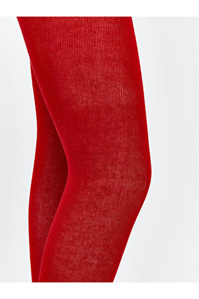 LC Waikiki Red Basic Girls' Pantyhose 3-Piece Set