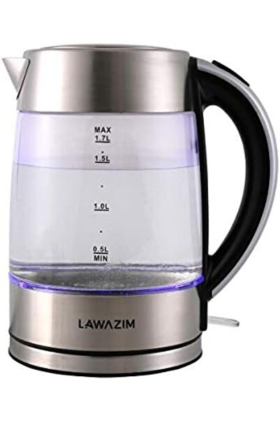 rebune Electric Glass Kettle from Lawazem, 1.7L, 2200W with LED Light