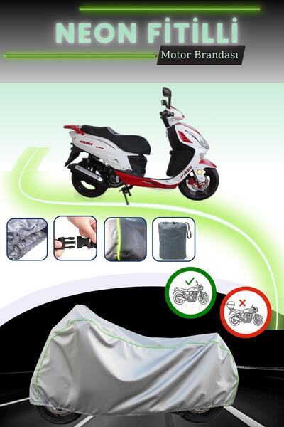 Cemku Cool غطاء دراجة نارية رمادي اللون متوافق مع نيون فيتيل أورورا AR 150 T8...