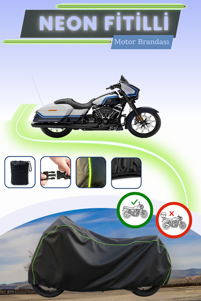 Cemku Cool قماش محرك متوافق مع نيون فيتيل هارلي ديفيدسون ستريت جلايد إس تي با...