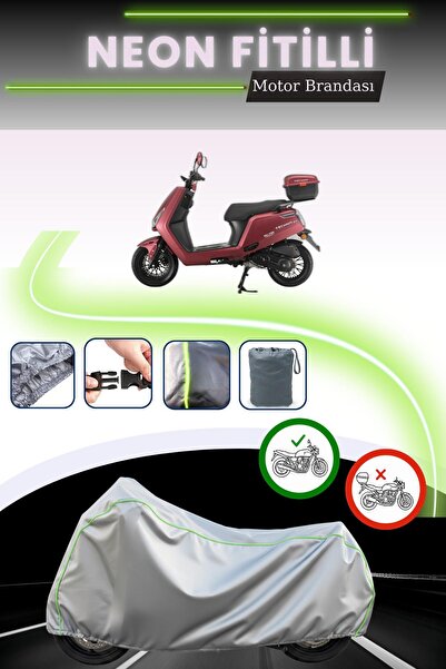 Cemku Cool قماش دراجة نارية رمادي اللون من نوع نيون فيتيل فالكون تكنو 50 متوا...