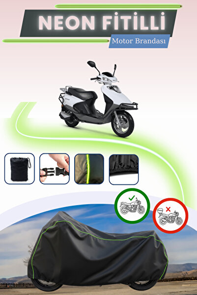 Cemku Cool غطاء محرك أسود قماش مجدّل حقيبة ، لا يناسب قفل RKS Spontini 125