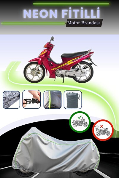 Cemku Cool Gray Neon Corded Fabric Rear Bag and Lock Incompatible, Kanuni Eli...