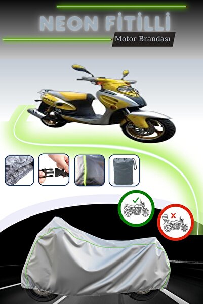 Cemku Cool غطاء دراجة نارية رمادي قماش مجدّل حقيبة من ماركة Mondial 150 RR بد...
