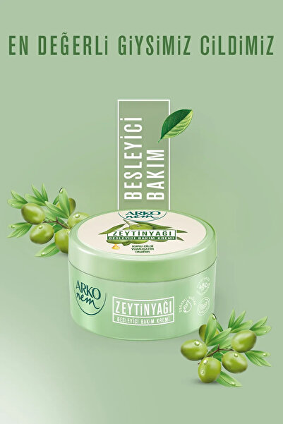 ARKO Değerli Yağlar Zeytinyağlı Nemlendirici Krem, 150 ml