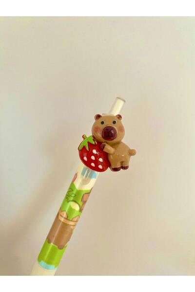 Axuu Collection Capybara Carrying Fruit Capybara Pen with Rotating Figure Quality Capybara Pen Pen Capybara 07mm Tip