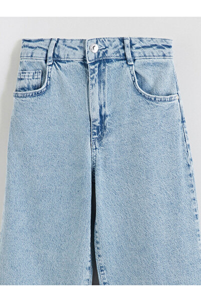 LC Waikiki Mavi Wideleg Kız Çocuk Jean Pantolon