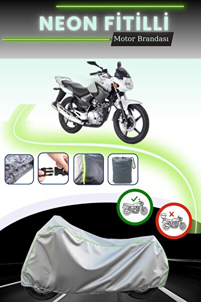 Genel Markalar Gri Kilit Uyumlu Neon Fitilli Yamaha YBR 125 ESD Uyumlu Motosi...