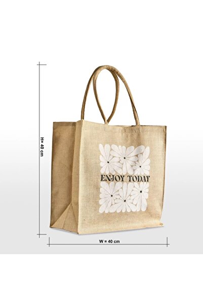 Generic Meadow Jute Lunch Bag