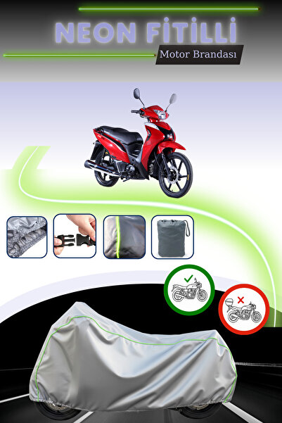 Cemku Cool قماش دراجة نارية متوافق مع Gray Lock Neon Corded Kuba SJ50 Pro