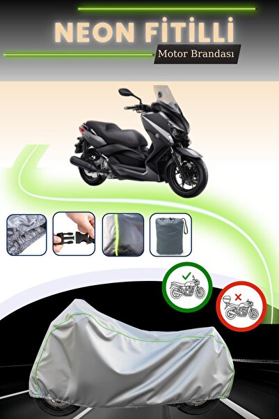 Cemku Cool غطاء محرك رمادي قماش مجدّل حقيبة، غير متوافق مع قفل ياماها X-Max 2...