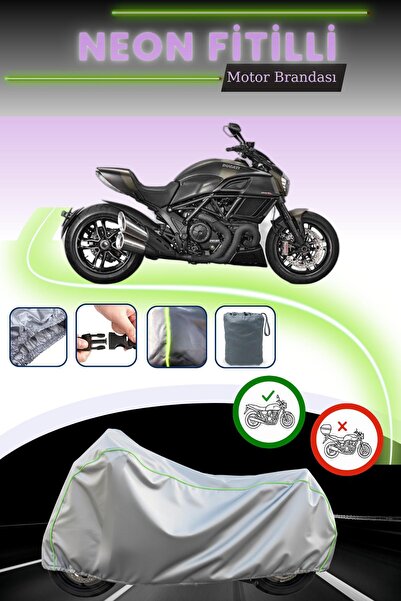 Cemku Cool غطاء محرك دوكاتي ديافيل كاربون باللون الرمادي قماش مجدّل حقيبة مع ...