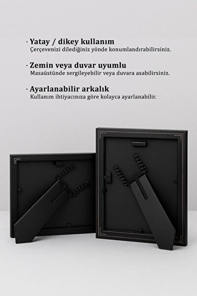 Raven Art Studio Pergamon A4 Ebat 21cm x 30cm Resim Fotoğraf Belge Poster Evrak Çerçevesi Korumalı Kırılmaz Pleksi Ca