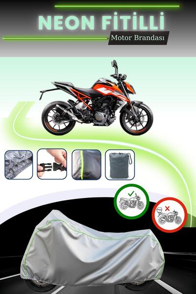 Cemku Cool غطاء محرك رمادي قماش مجدّل حقيبة، غير متوافق مع قفل KTM 250 Duke ABS
