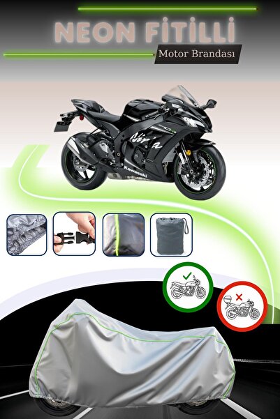 Cemku Cool قماش دراجة نارية رمادي اللون متوافق مع نيون فيتيل كاواساكي نينجا Z...