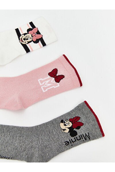 LC Waikiki Ecru Patterned Girl's Socks 5-Piece