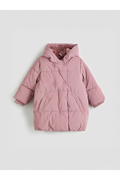 LC Waikiki Peak Yeni Sezon Kapüşonlu Kız Çocuk Mont