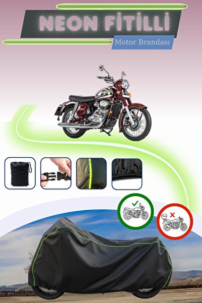 Cemku Cool غطاء محرك أسود قماش مجدّل حقيبة ، لا يناسب محركات Jawa 350 2T