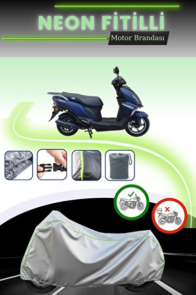 Cemku Cool غطاء محرك رمادي قماش مجدّل حقيبة ، لا يناسب قفل أباتشي جوي 125