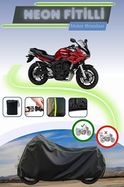 Cemku Cool قفل أسود قماش مجدّل حقيبة، لا يناسب محرك ياماها FZ6 Fazer S2