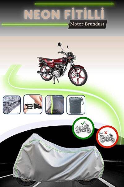 Cemku Cool رمادي قماش مجدّل حقيبة، غطاء محرك أرورا CG50 غير متوافق مع القفل