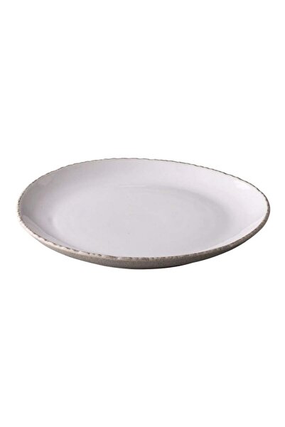 Stylepoint Natura Plate, White Ceramic Dinnerware, 29.5 cm