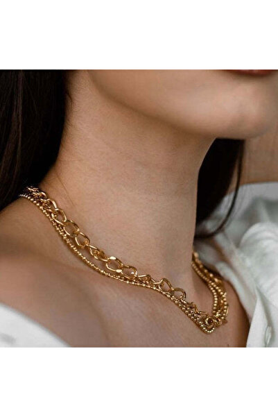 MOONGLOW ACCESSORIES Colier Golden layers