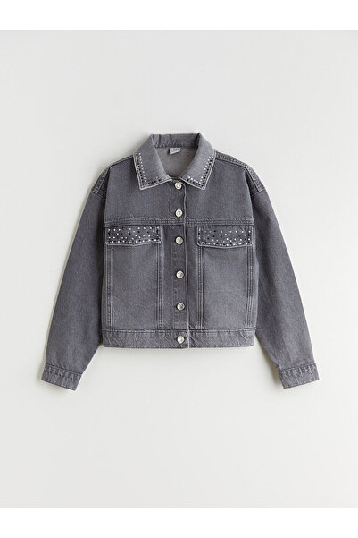 LC Waikiki Lcw Kids Stoned Girl's Jean Jacket