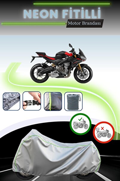 Cemku Cool قماش دراجة نارية رمادي اللون متوافق مع نيون فيتيل أبريليا تونو 660...