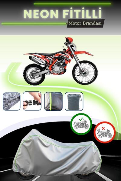 Cemku Cool قماش دراجة نارية رمادي اللون متوافق مع نيون فيتيل يوكي ديرتي باوز أوف رود