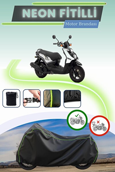 Cemku Cool قفل أسود قماش مجدّل حقيبة، لا يناسب محرك ياماها BW's 125