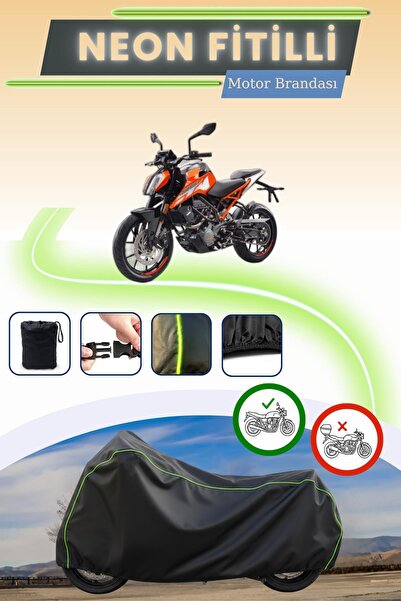 Cemku Cool غطاء محرك متوافق مع KTM 125 Duke مصنوع من نيون فيتيل متوافق مع بلا...